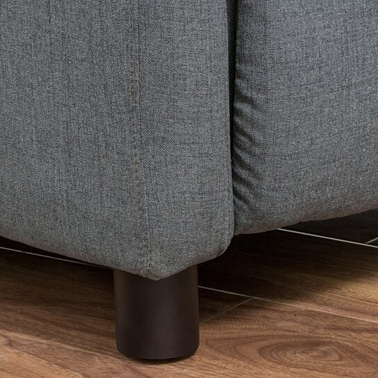 Tahiry Grey Fabric Recliner Club Chair - Image 5