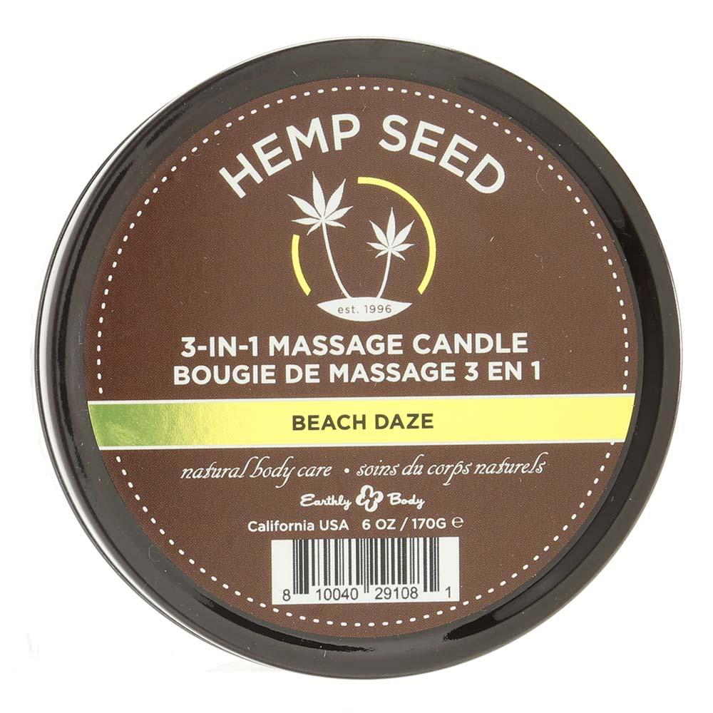 3-in-1 Massage Candle in 6oz/170g in Beach Daze - Image 4