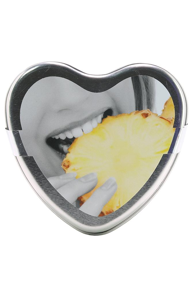 3-in-1 Edible Heart Candle 4oz/113g in Pineapple - Image 4