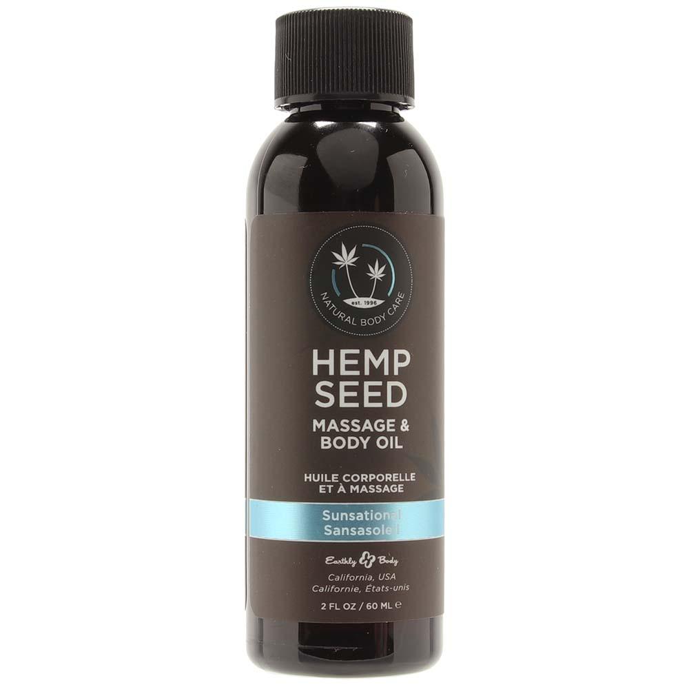 Hemp Seed Massage Oil 2oz/60ml in Sunsational