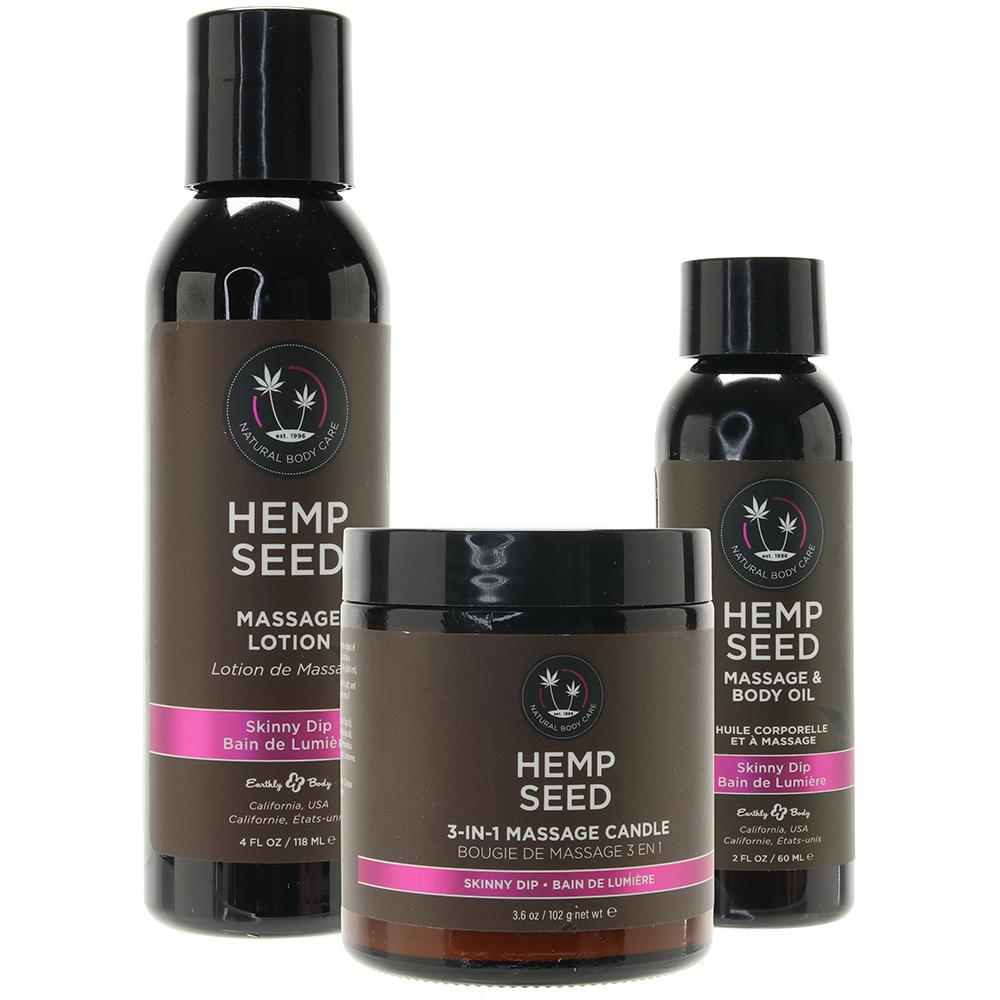 Hemp Seed Massage in a Box in Skinny Dip