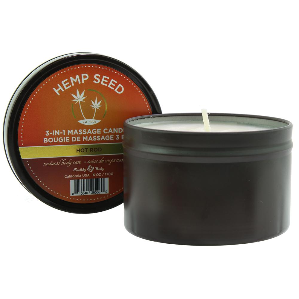 3-in-1 Summer Massage Candle 6oz/170g in Hot Rod